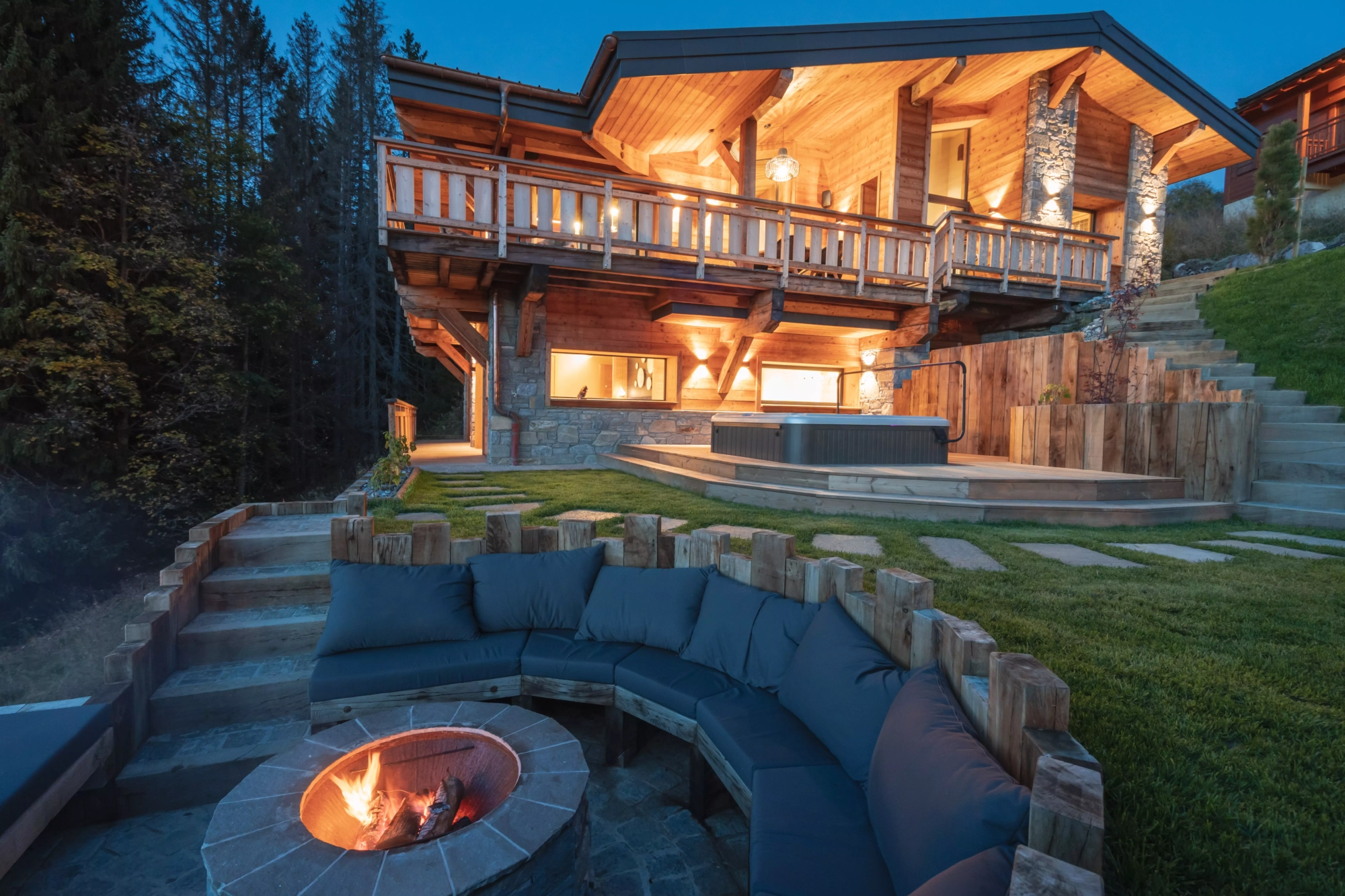 Chantier S_Brasero, spa et aménagement nuit